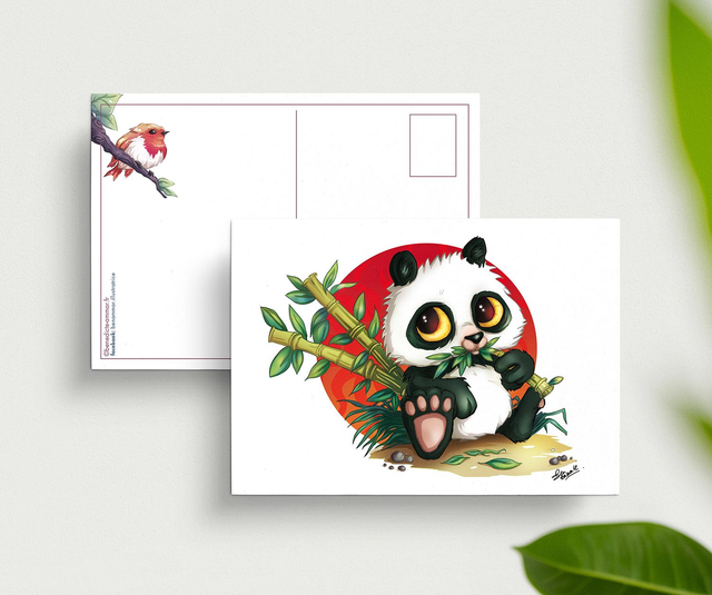 Carte postale Panda