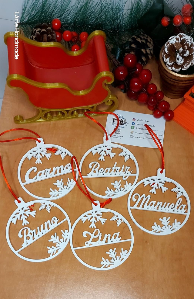 Bolas de Natal personalizadas 