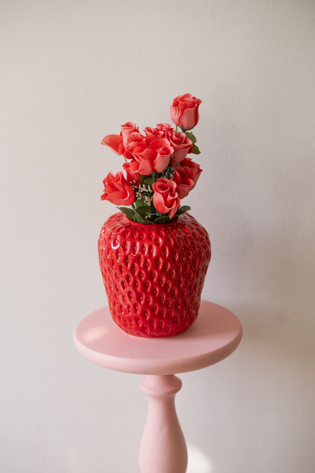 Vase fraise rouge 🍓