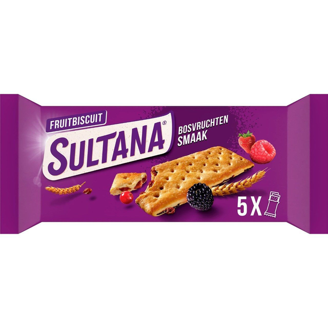 Sultana Fruitbiscuit bosvruchten 218g