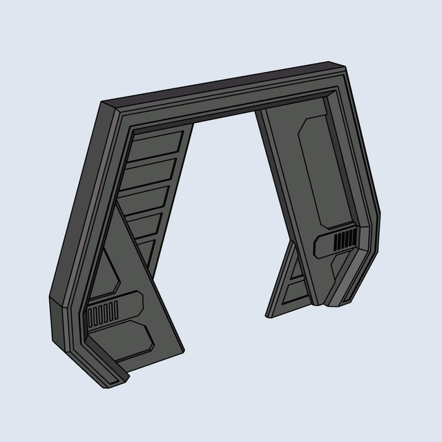 3d printed Mando Doorway
