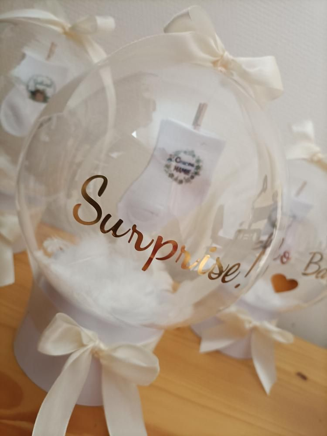 Ballon Bulle cadeau "annonce grossesse"