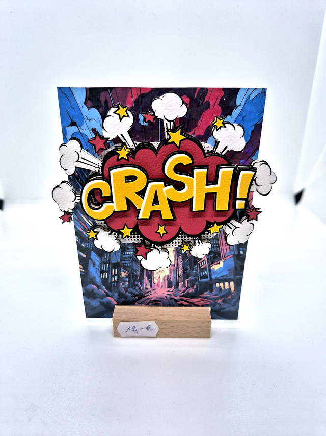Plexi avec logo "CRASH" en 3D 