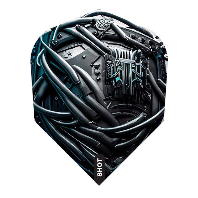 SHOT AI CYBERPUNK NO6 STANDARD DART FLIGHTS