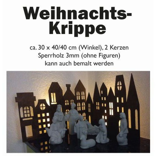 Krippe gross ca 80 x 30 cm