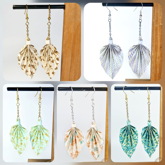 Boucles d'oreilles Leafline - Collection nature
