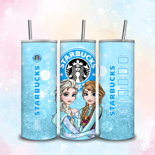 Tumbler Starbuck Anna &amp; Elsa 