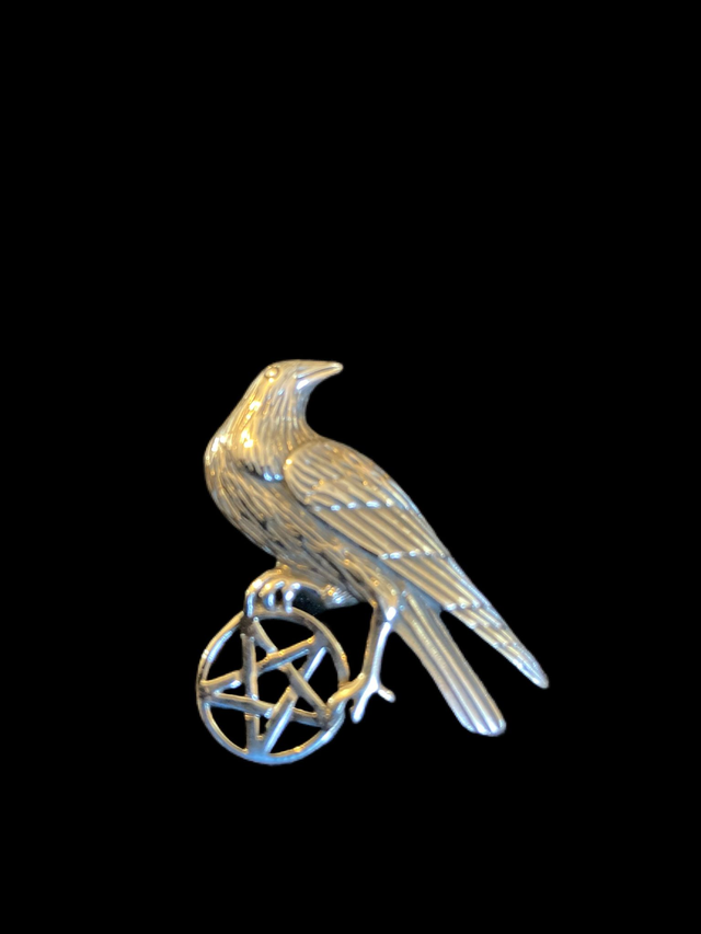Raven Pentagram Pendant Only