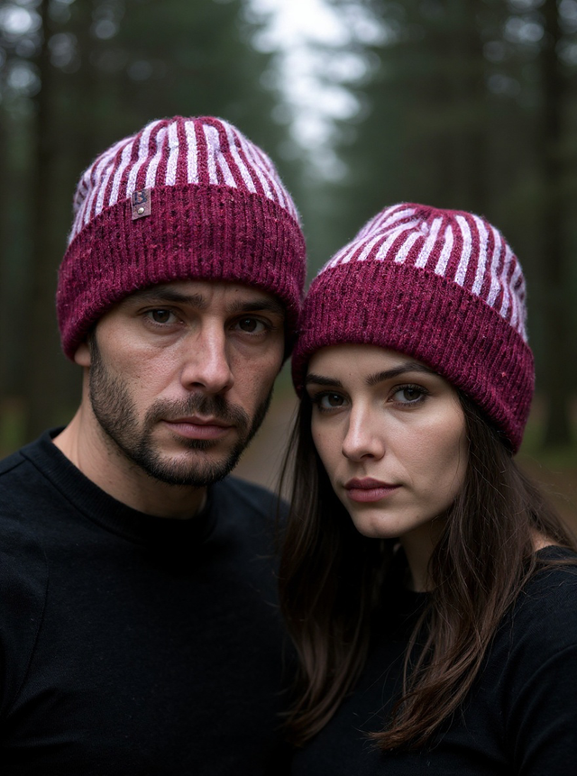 Soft Merino Wool Handmade Unisex Hat (Colour: Carnival)