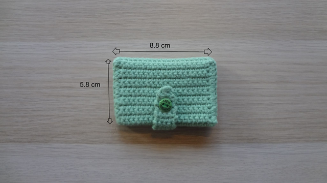 Porte cartes au crochet
