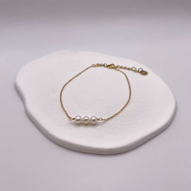 PEARLFECTION - Armband mit Süßwasserperlen 