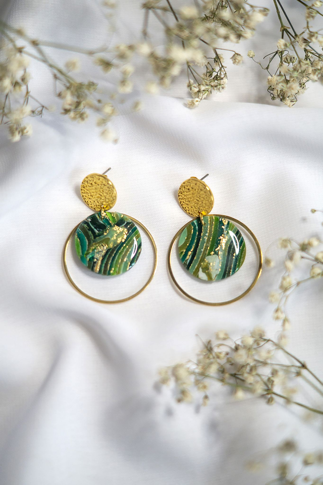 Coloris forêt - Boucles Edwige