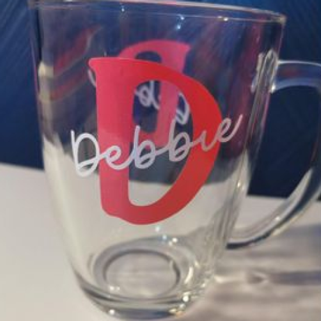 Personalised Glass Mug 350ml - Personalised Name Mug