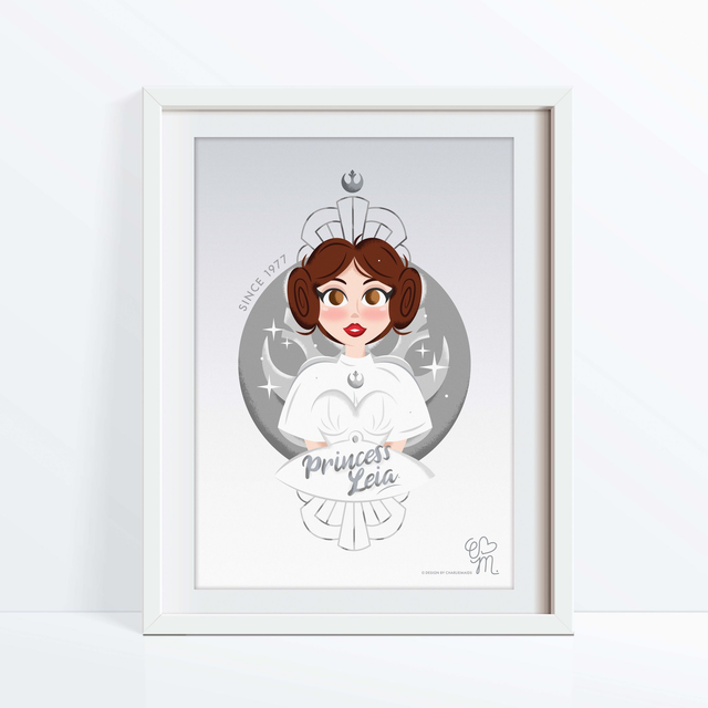Illustration Girl Power | 07 Princess Leïa