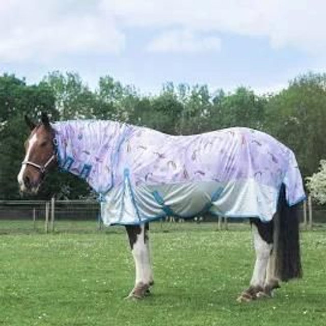 Gallop TROJAN ' Pegacorn ' Combo Mesh Fly Rug