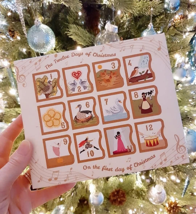12 days of Christmas Advent calendar