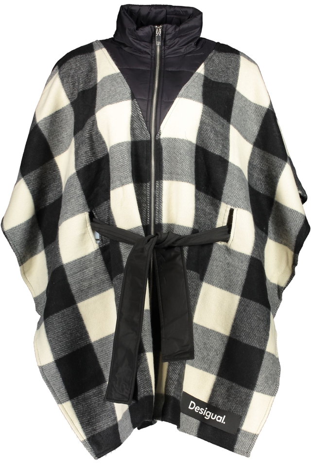 DESIGUAL PONCHO DONNA NERO