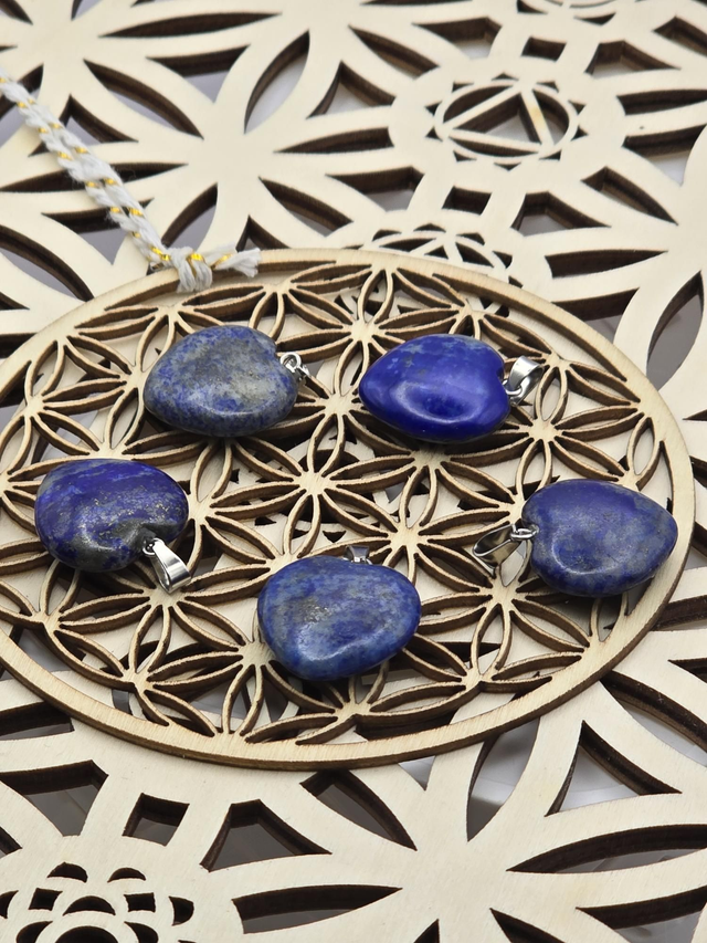 Pendentif en Lapis lazuli forme coeur 