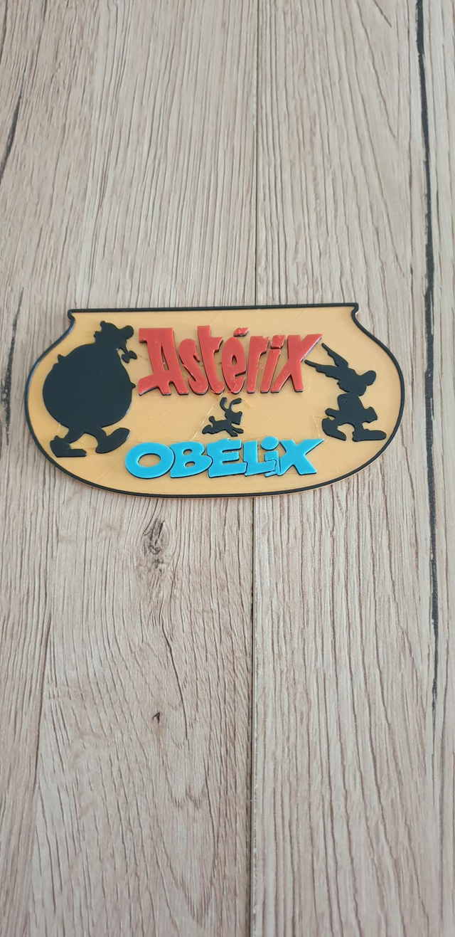 Plaque Deco asterix