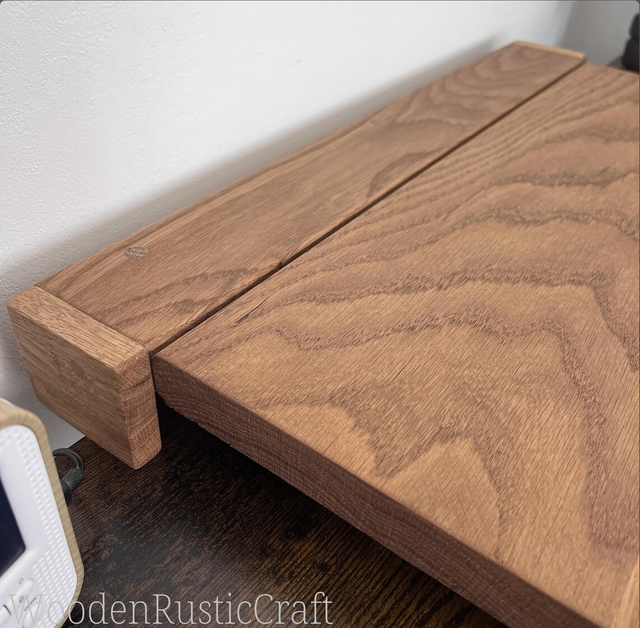 Handmade Solid Oak Folding Wall Desk