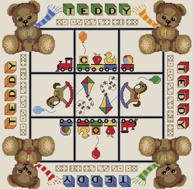 Stitched Games Board