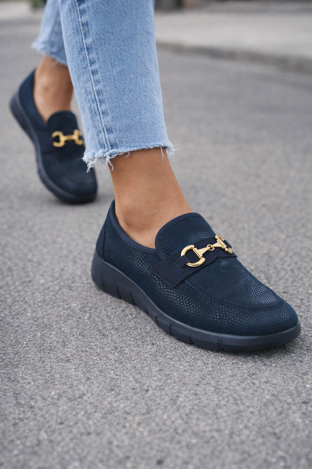 Chaussure orthopédique Edna Marine 37 – maintien et confort