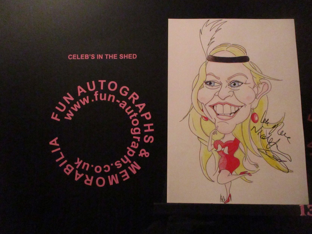 Nicole Faraday Limited Edition A4 Authentic Autographed Caricature (13)