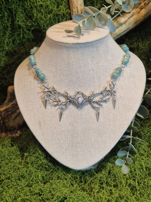 Larme de Nymphe – Collier Forêt Enchantée