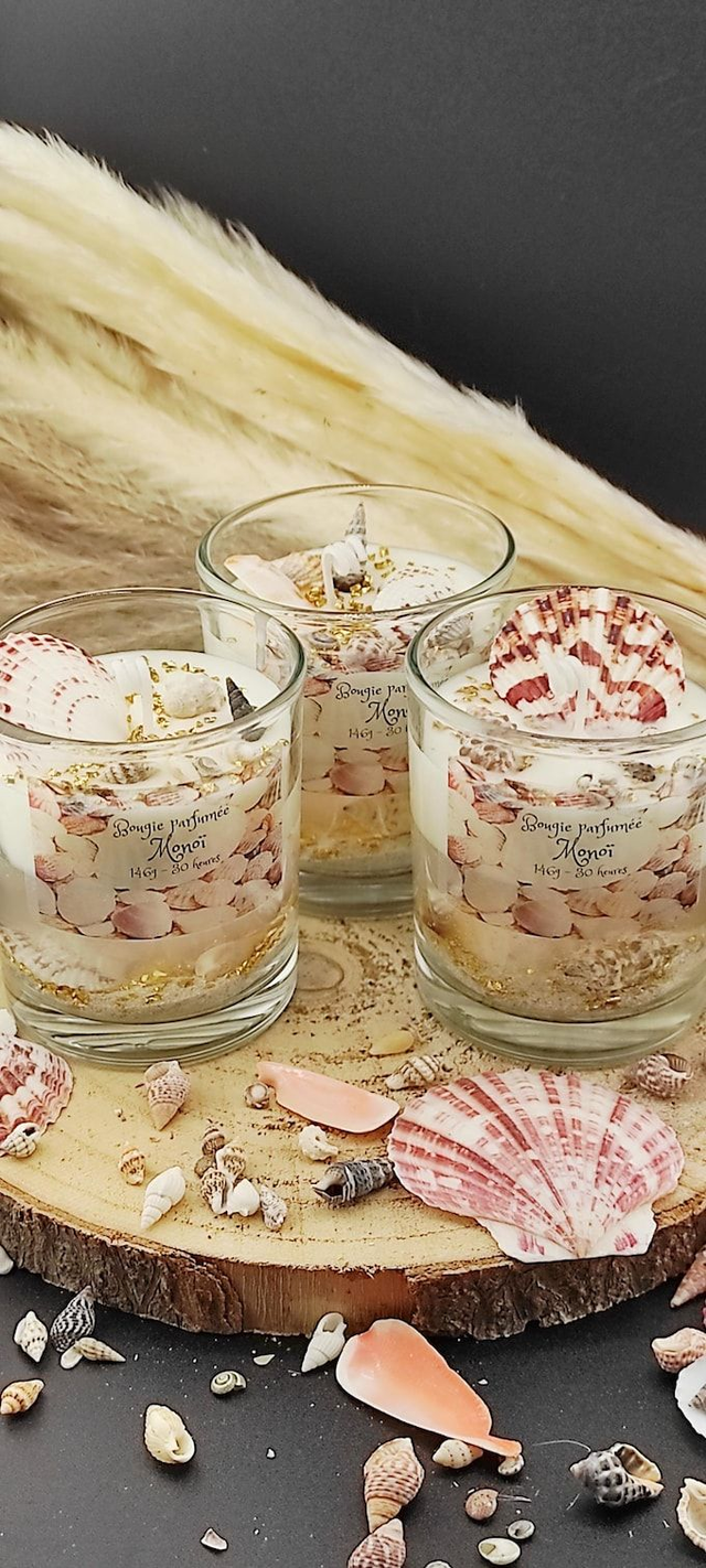 Bougie gel transparente Monoï 