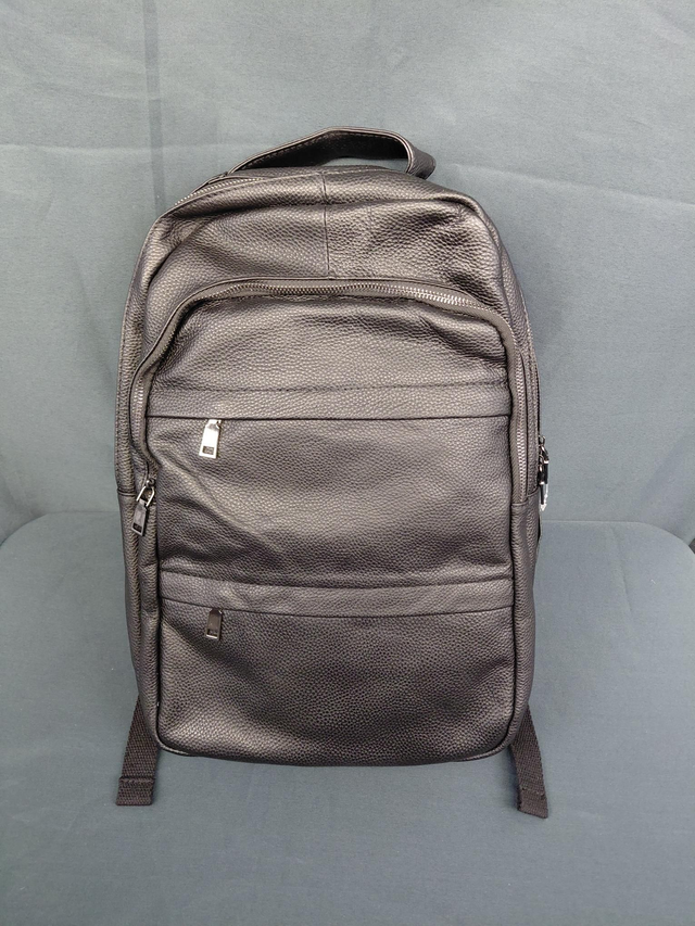 Sac a dos en cuir Homme couleur noir 