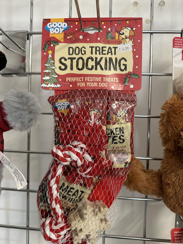 Good Boy Dog Treat Stocking
