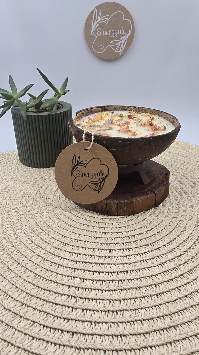 Vela en coco - mango