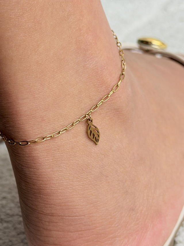 Chaîne de cheville Feuillage