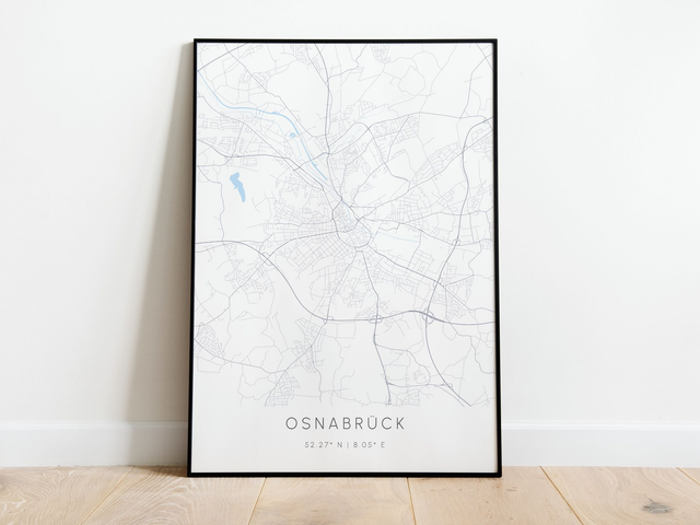 Osnabrück Stadtkarte | Druck | Poster