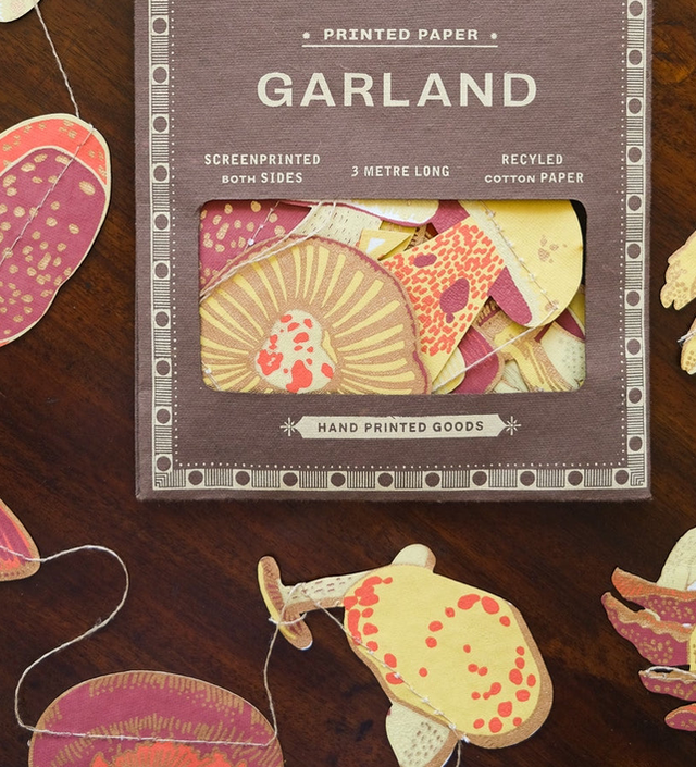 Mushroom Printed Garland