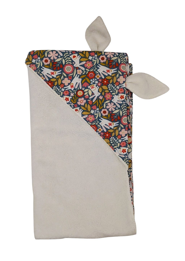 Cape de bain bébé doublée