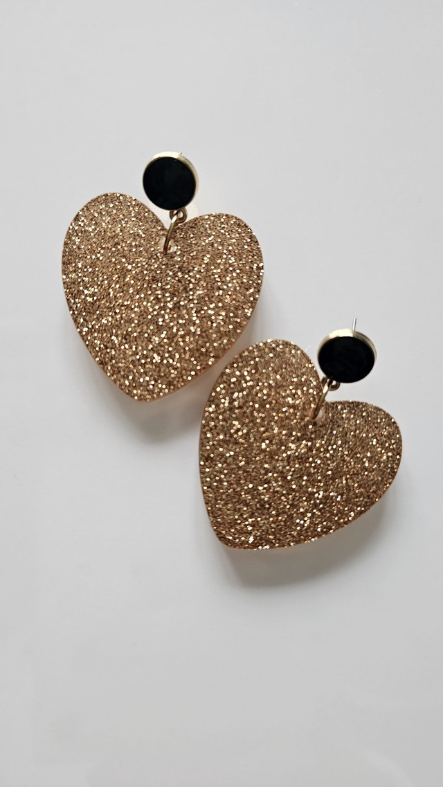 KISS'KISS aux apprêts noirs et fines paillettes dorées 
