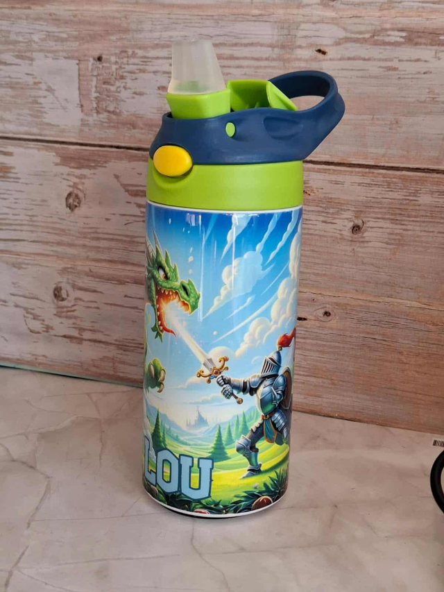 Gourde 350 ml chevalier et dragon