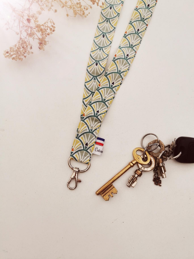 Attache clefs évantail vert