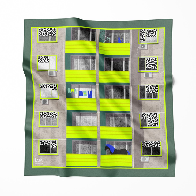 PANEL Balcony Green / Zöld Erkély