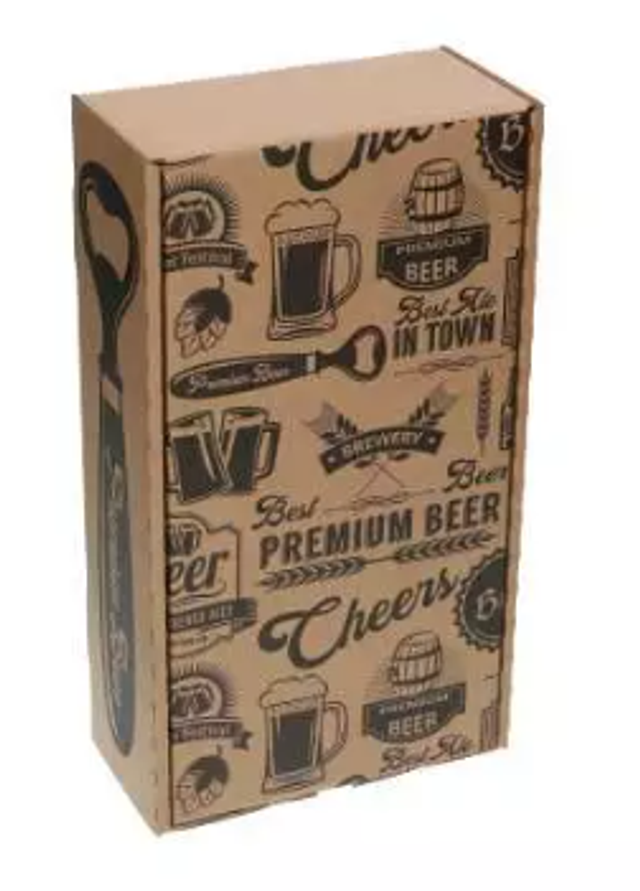 'box' geschenkprint 2fles hoog
