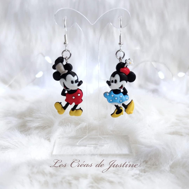 Boucles d&#039;oreilles Mickey et Minnie Steamboat 