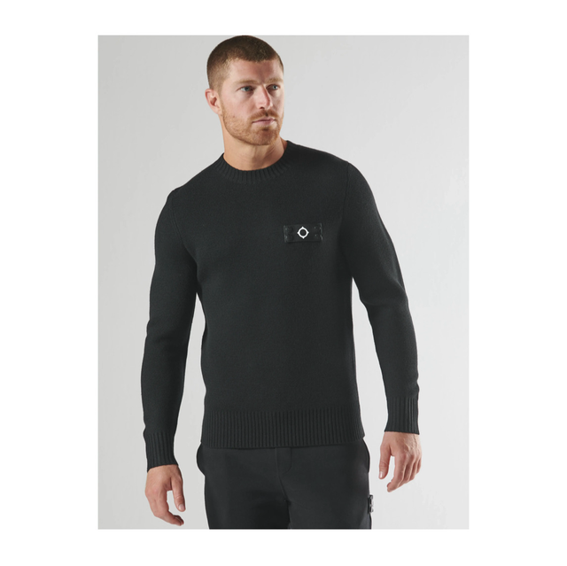 Ma.Strum Montage Crew Neck Jet Black