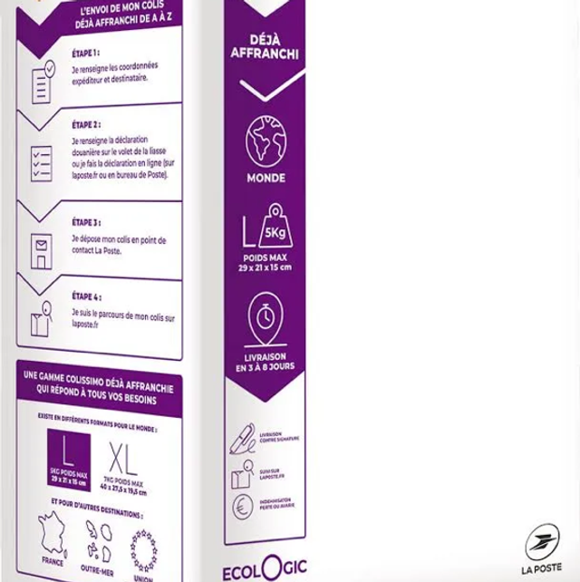 Frais de port Canada jusque 5kg