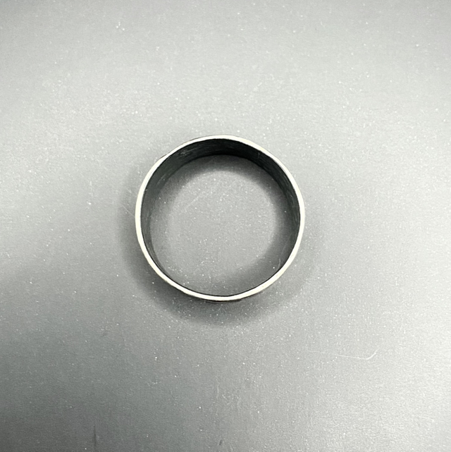 Anneau Selfish men «Fonte carrés» en argent massif