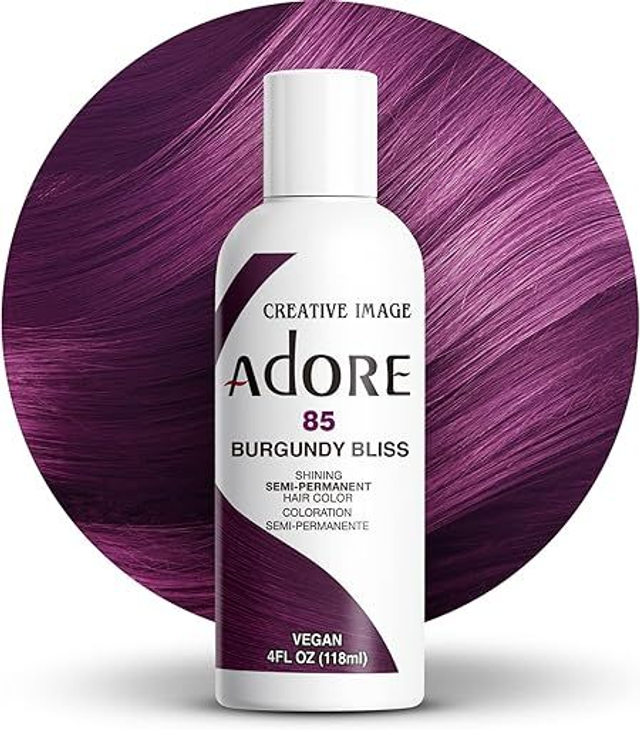 Adore Shining Semi-Permanent Hair Colour 118 ml (85 Burgundy Bliss)
