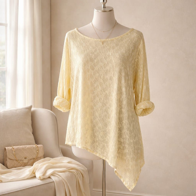 Spitzen-Shirt (Gr. 42-48)