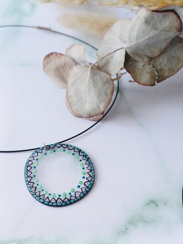 " Swan " collier verre de lunettes 