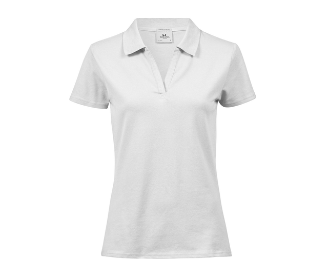 Polo WOMENS LUXURY STRETCH V-NECK POLO TEE JAYS