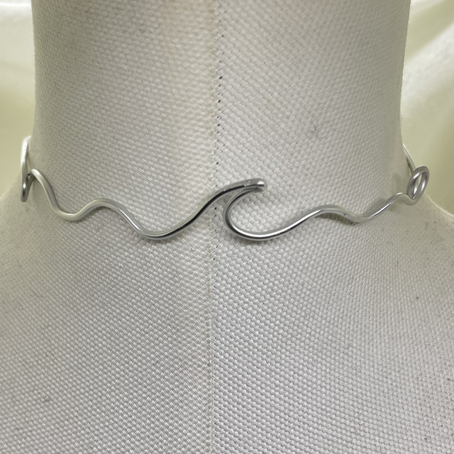 Silver Wave Choker